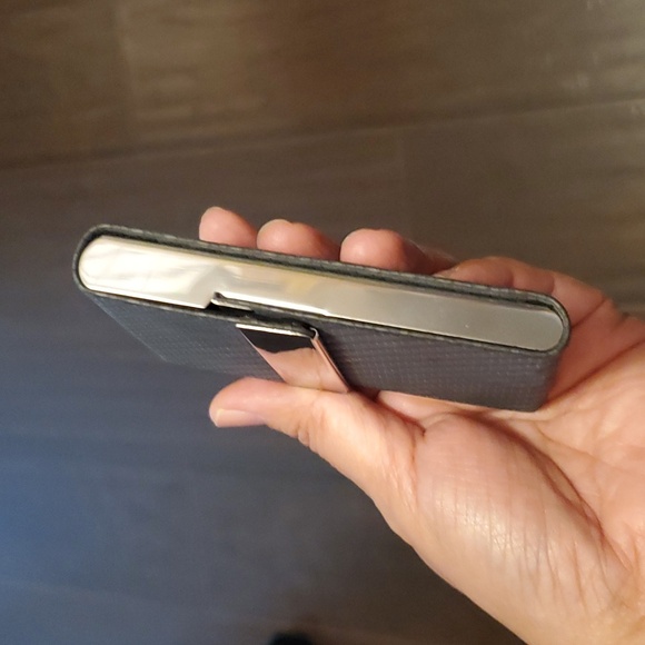 MaxGear Business Card Holder, PU Leather Business Card Case Pocket Card Holders - Picture 2 of 5